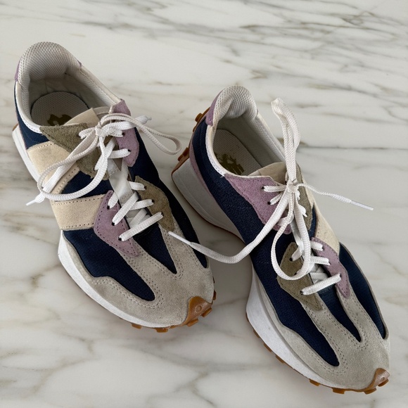 New Balance Shoes - New Balance 327 Sneakers Natural Indigo / Raw Amethyst Women’s Size US 9.5
